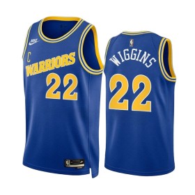 Camiseta Hombre NBA Golden State Warriors Andrew Wiggins 22 2022-23 Nike Classic Edition Azul Swingman